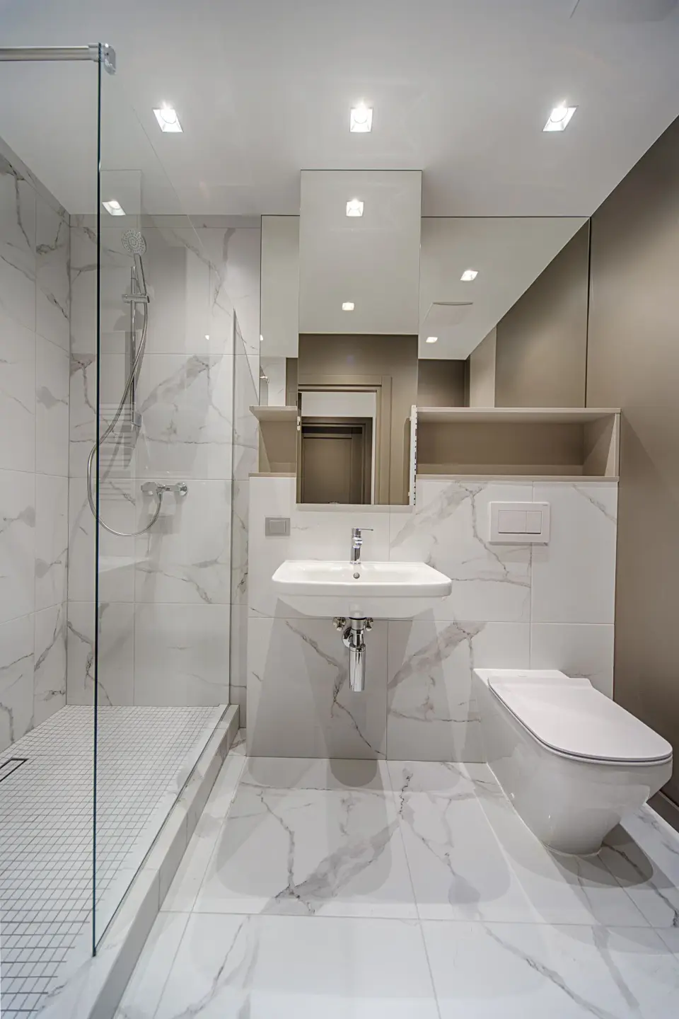 Completed bathroom installation by Mend Your Home