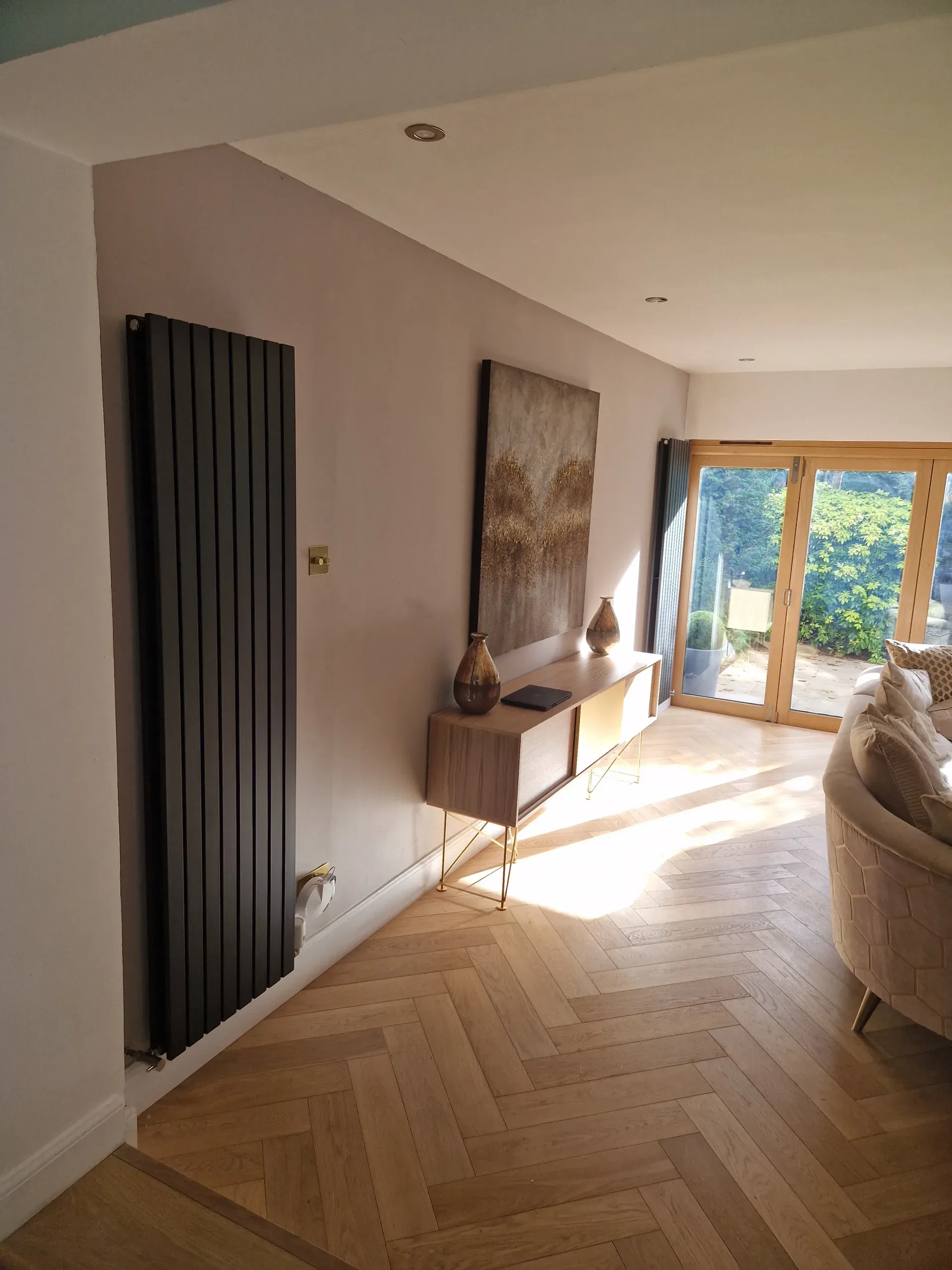 Smart thermostat and radiator controls installed